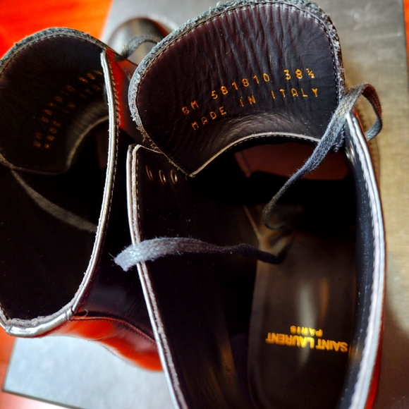 Saint Laurent Army Lace up Bootie - Picture 3 of 5